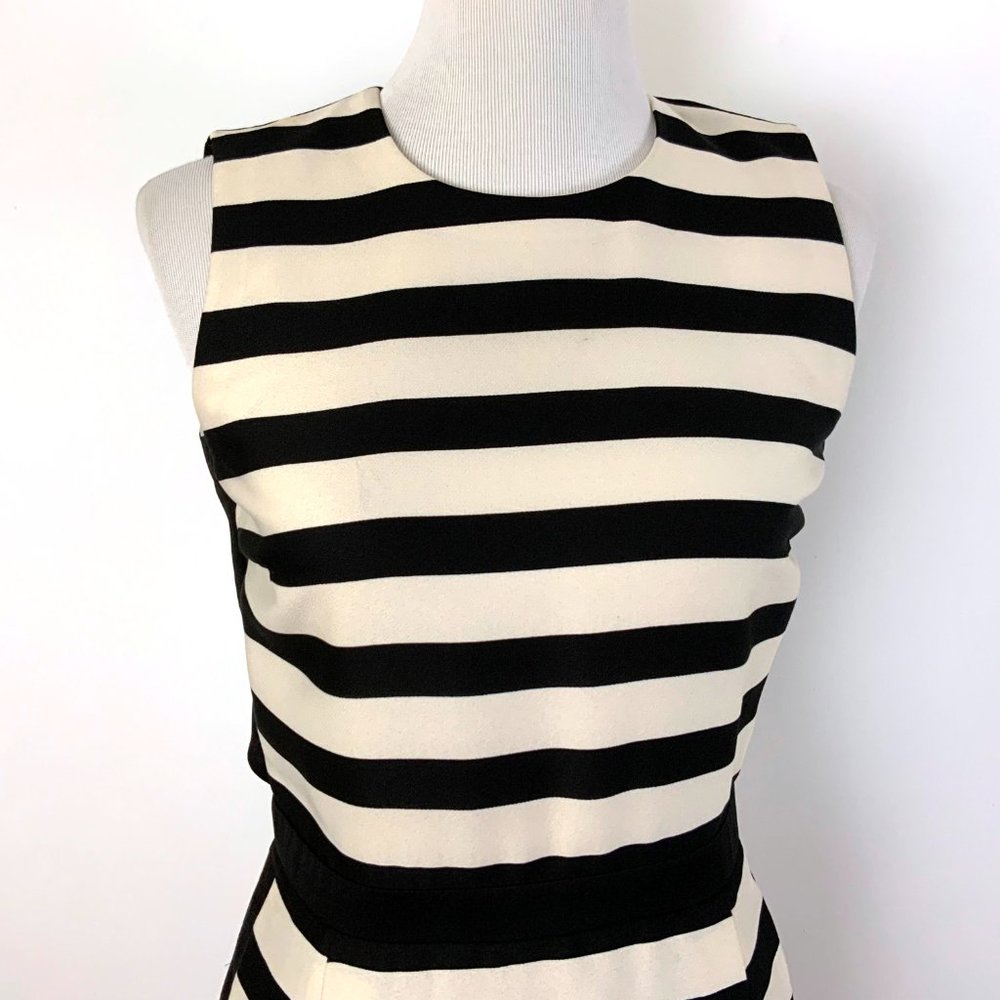 Striped Pleated Sleeveless Dress By Malene Birger Lillian Sz S - Picture 6 of 16